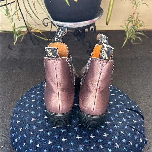 Blundstone Brown Metallic Leather Ankle Boots - Picture 3 of 10